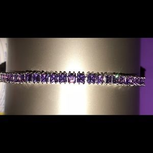 Princess Cut Cubic Zirconia Tennis Bracelet